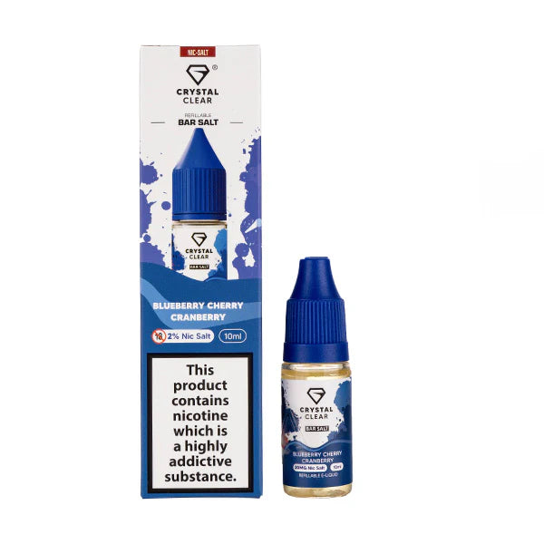 5 FOR £10 Crystal Clear Nic Salt E-Liquid 10MG/20MG Nicotine 10ml bottle