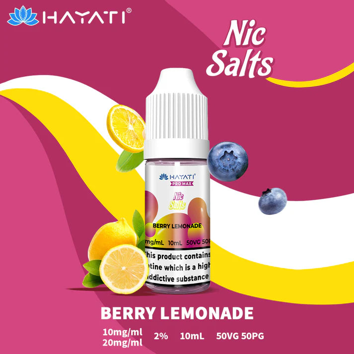 5 FOR £10 Hayati Pro Max Nic Salt E-Liquid 10MG/20MG Nicotine 10ml bottle
