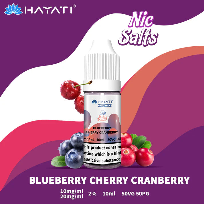 5 FOR £10 Hayati Pro Max Nic Salt E-Liquid 10MG/20MG Nicotine 10ml bottle