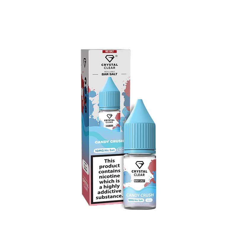 5 FOR £10 Crystal Clear Nic Salt E-Liquid 10MG/20MG Nicotine 10ml bottle