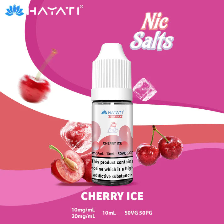 5 FOR £10 Hayati Pro Max Nic Salt E-Liquid 10MG/20MG Nicotine 10ml bottle