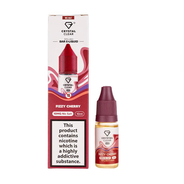 5 FOR £10 Crystal Clear Nic Salt E-Liquid 10MG/20MG Nicotine 10ml bottle
