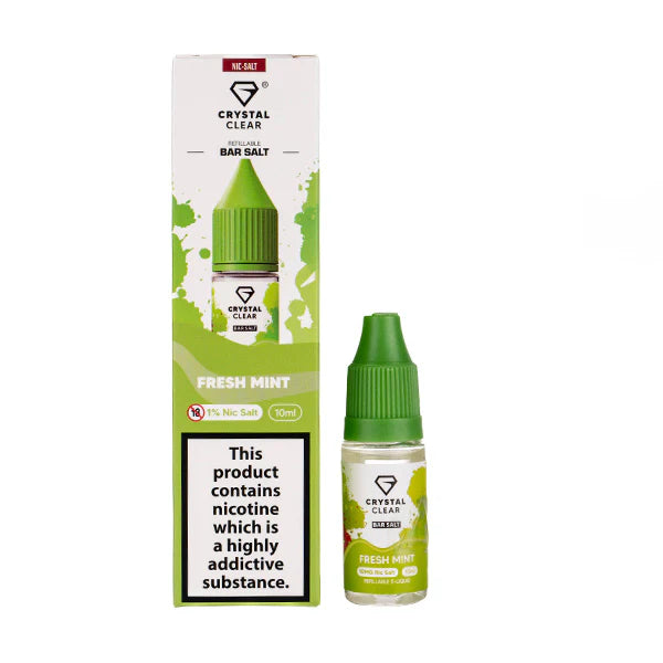 5 FOR £10 Crystal Clear Nic Salt E-Liquid 10MG/20MG Nicotine 10ml bottle