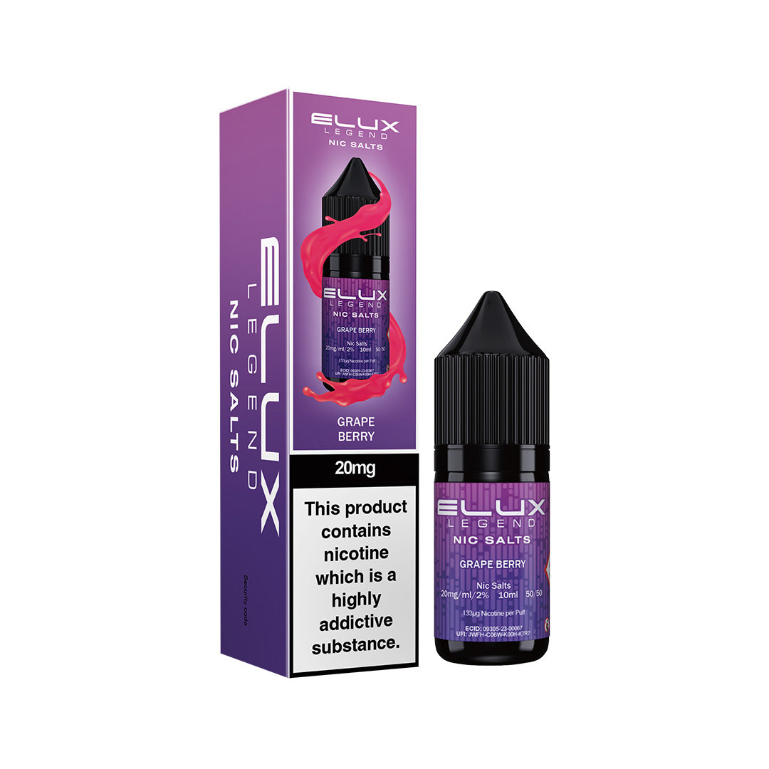 5 FOR £10 Elux (legend) Nic Salt E-Liquid 10MG/20MG Nicotine 10ml bottle