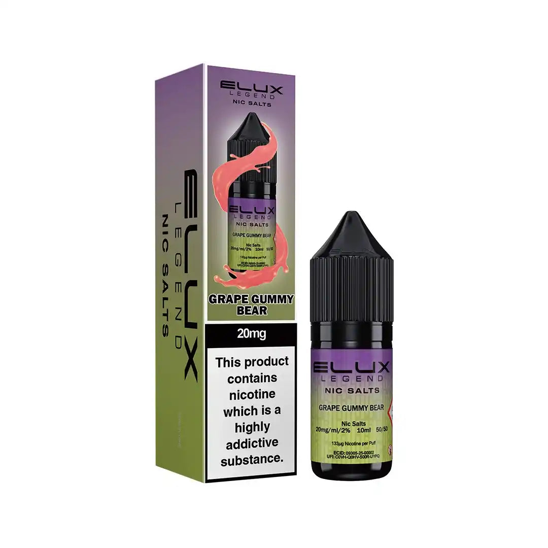 5 FOR £10 Elux (legend) Nic Salt E-Liquid 10MG/20MG Nicotine 10ml bottle