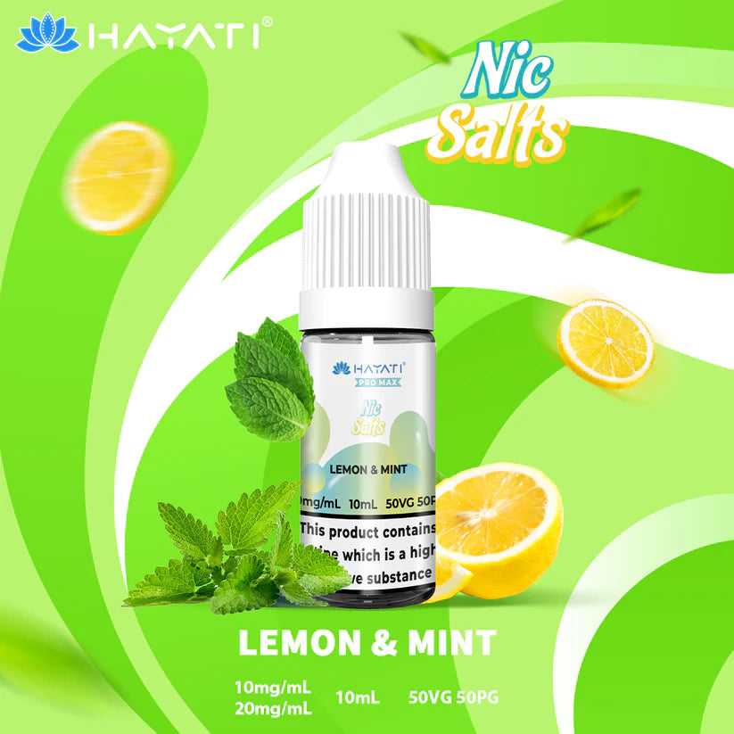 5 FOR £10 Hayati Pro Max Nic Salt E-Liquid 10MG/20MG Nicotine 10ml bottle