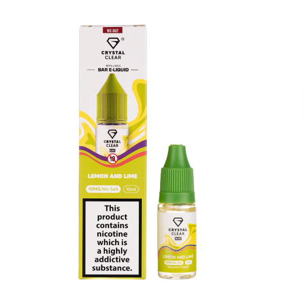5 FOR £10 Crystal Clear Nic Salt E-Liquid 10MG/20MG Nicotine 10ml bottle