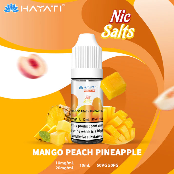 5 FOR £10 Hayati Pro Max Nic Salt E-Liquid 10MG/20MG Nicotine 10ml bottle