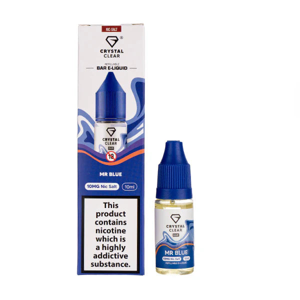 5 FOR £10 Crystal Clear Nic Salt E-Liquid 10MG/20MG Nicotine 10ml bottle