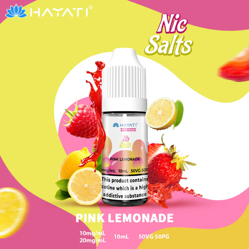 5 FOR £10 Hayati Pro Max Nic Salt E-Liquid 10MG/20MG Nicotine 10ml bottle