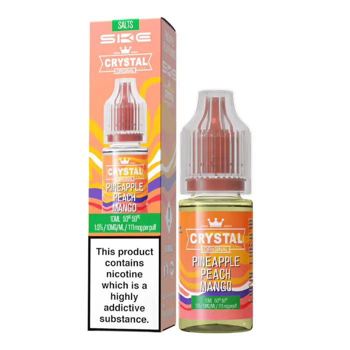 5 FOR £10 SKE crystal Nic Salt E-Liquid 10MG/20MG Nicotine 10ml bottle