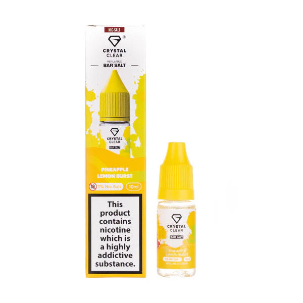 5 FOR £10 Crystal Clear Nic Salt E-Liquid 10MG/20MG Nicotine 10ml bottle