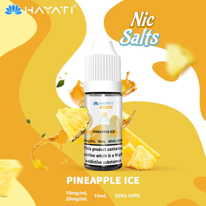 5 FOR £10 Hayati Pro Max Nic Salt E-Liquid 10MG/20MG Nicotine 10ml bottle