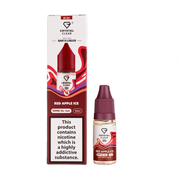 5 FOR £10 Crystal Clear Nic Salt E-Liquid 10MG/20MG Nicotine 10ml bottle