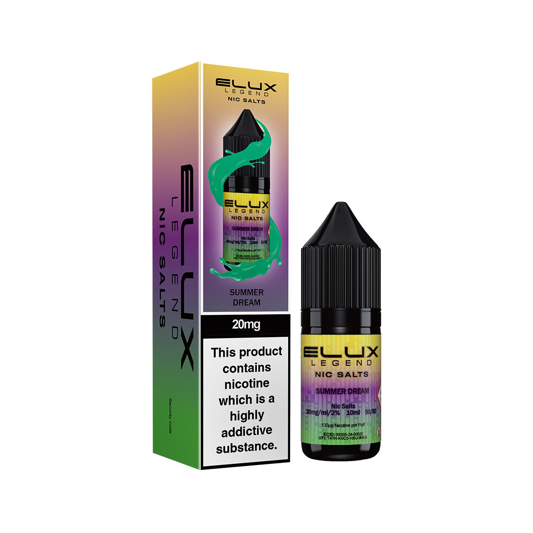 5 FOR £10 Elux (legend) Nic Salt E-Liquid 10MG/20MG Nicotine 10ml bottle