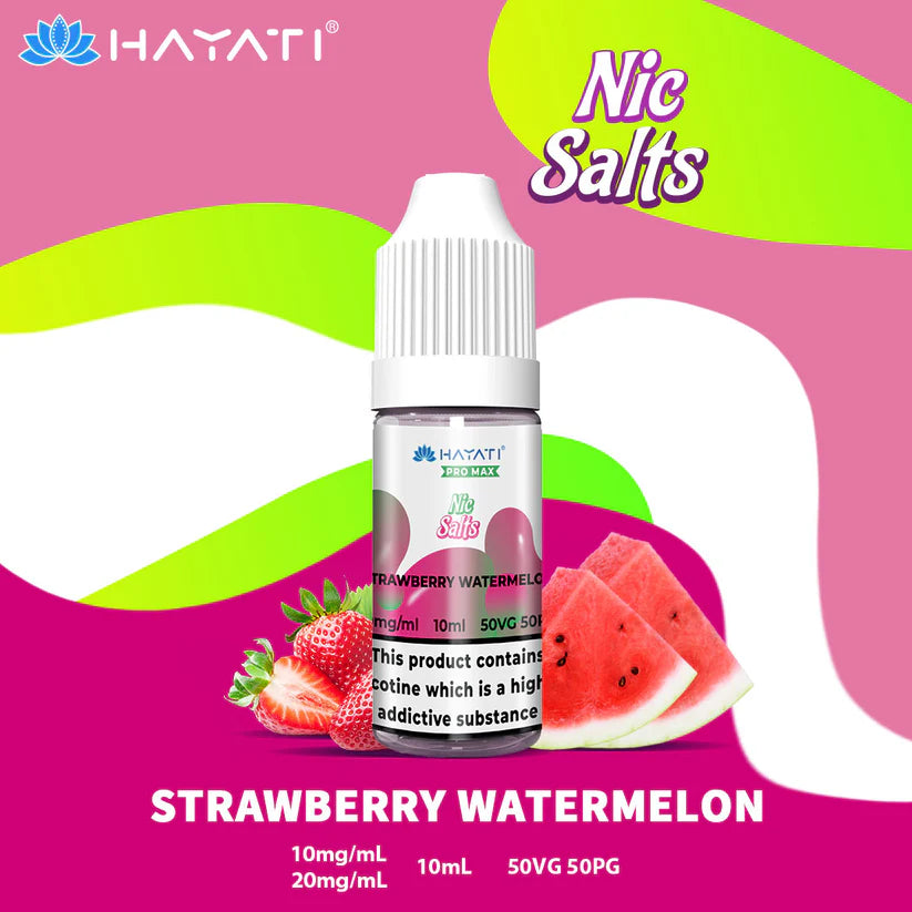 5 FOR £10 Hayati Pro Max Nic Salt E-Liquid 10MG/20MG Nicotine 10ml bottle