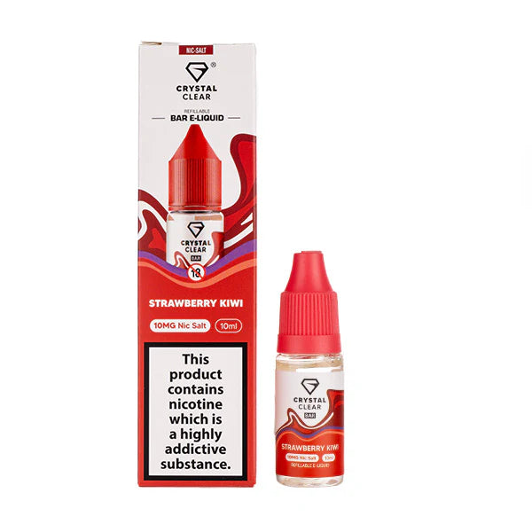5 FOR £10 Crystal Clear Nic Salt E-Liquid 10MG/20MG Nicotine 10ml bottle