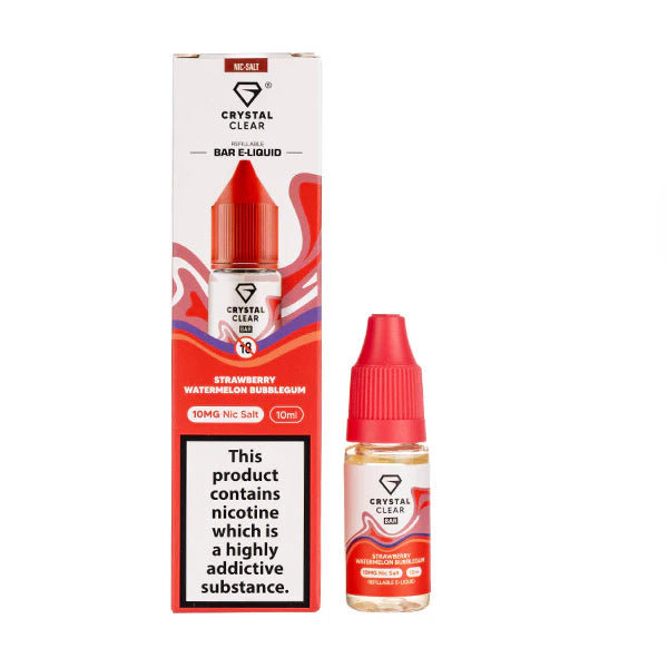 5 FOR £10 Crystal Clear Nic Salt E-Liquid 10MG/20MG Nicotine 10ml bottle