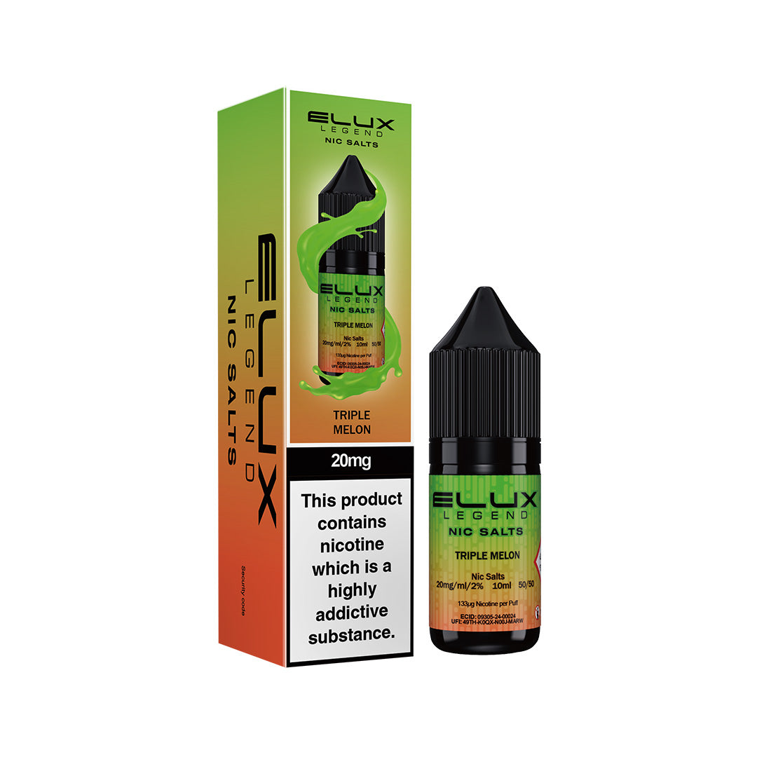 5 FOR £10 Elux (legend) Nic Salt E-Liquid 10MG/20MG Nicotine 10ml bottle