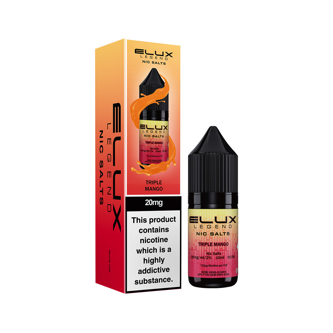 5 FOR £10 Elux (legend) Nic Salt E-Liquid 10MG/20MG Nicotine 10ml bottle