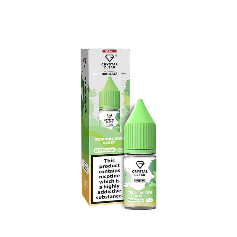 5 FOR £10 Crystal Clear Nic Salt E-Liquid 10MG/20MG Nicotine 10ml bottle