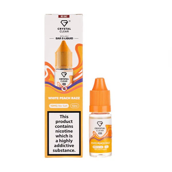 5 FOR £10 Crystal Clear Nic Salt E-Liquid 10MG/20MG Nicotine 10ml bottle