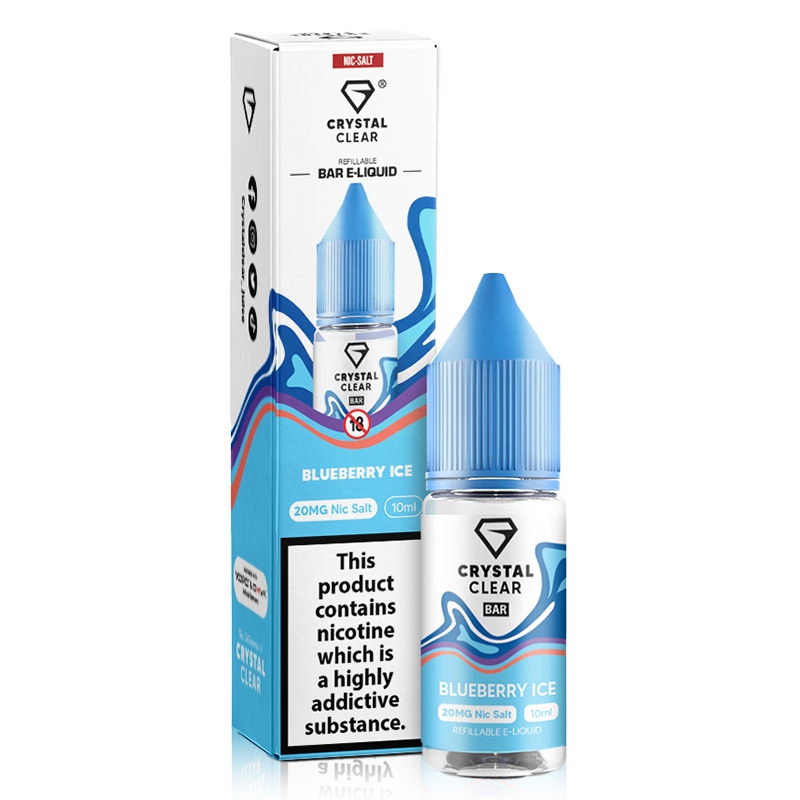 5 FOR £10 Crystal Clear Nic Salt E-Liquid 10MG/20MG Nicotine 10ml bottle