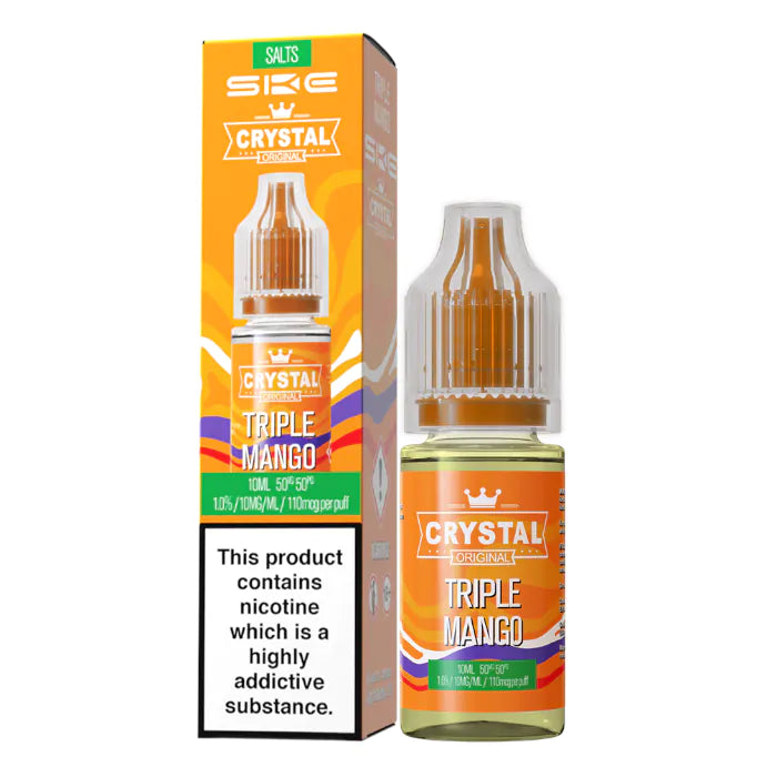 5 FOR £10 SKE crystal Nic Salt E-Liquid 10MG/20MG Nicotine 10ml bottle