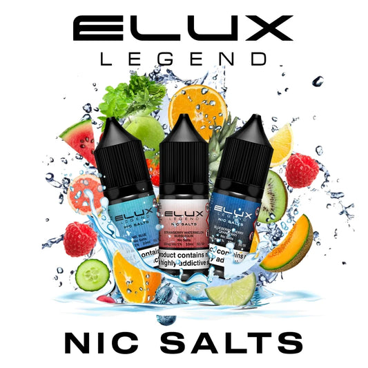 5 FOR £10 Elux (legend) Nic Salt E-Liquid 10MG/20MG Nicotine 10ml bottle