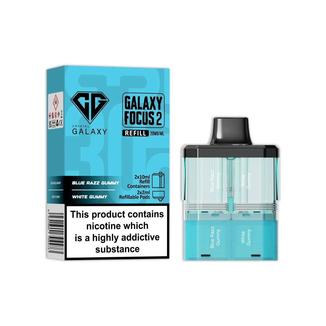 Crystal Galaxy Focus 2 Replacement PODS - 30K Puffs