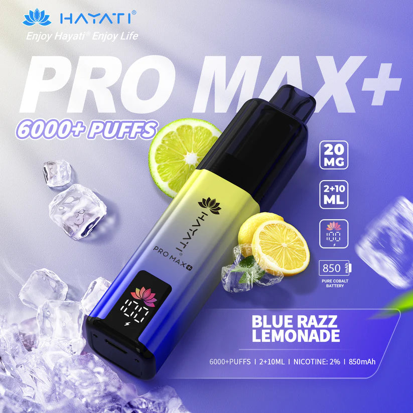 Hayati Pro Max+ 6000 Puffs - Long Lasting Disposable Vape UK