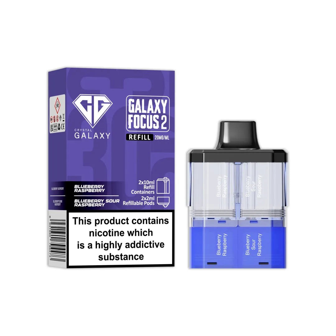 Crystal Galaxy Focus 2 Replacement PODS - 30K Puffs