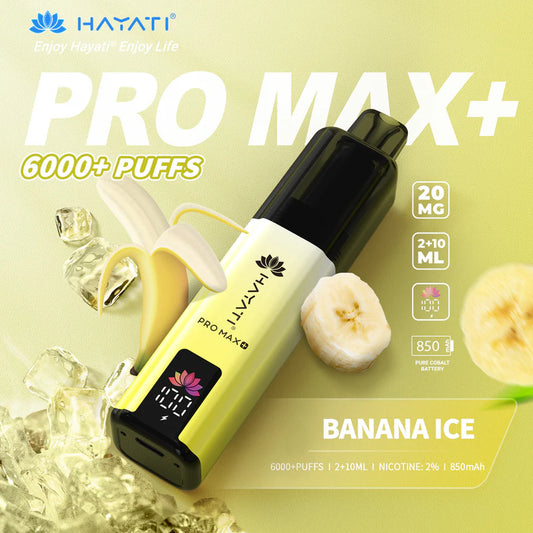 Hayati Pro Max+ 6000 Puffs - Long Lasting Disposable Vape UK