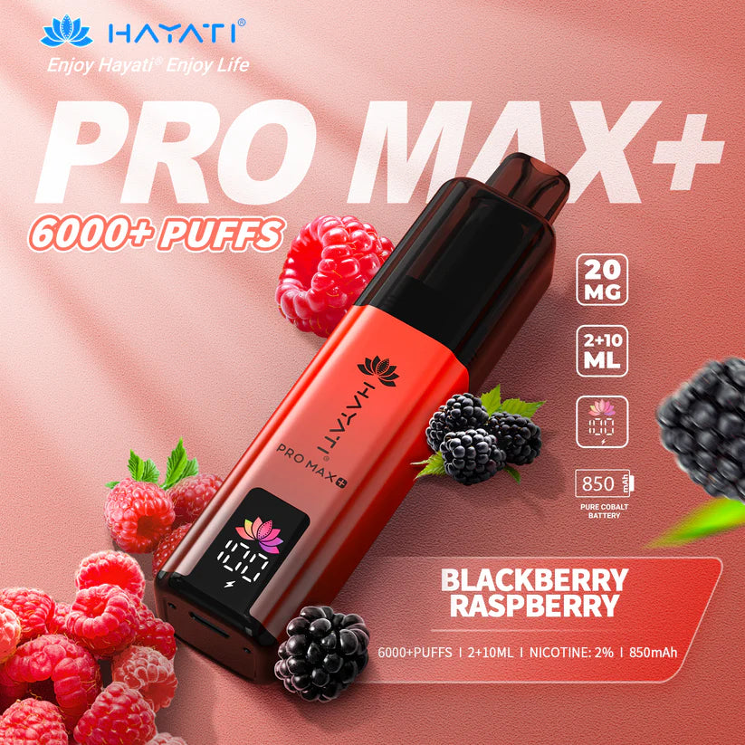 Hayati Pro Max+ 6000 Puffs - Long Lasting Disposable Vape UK