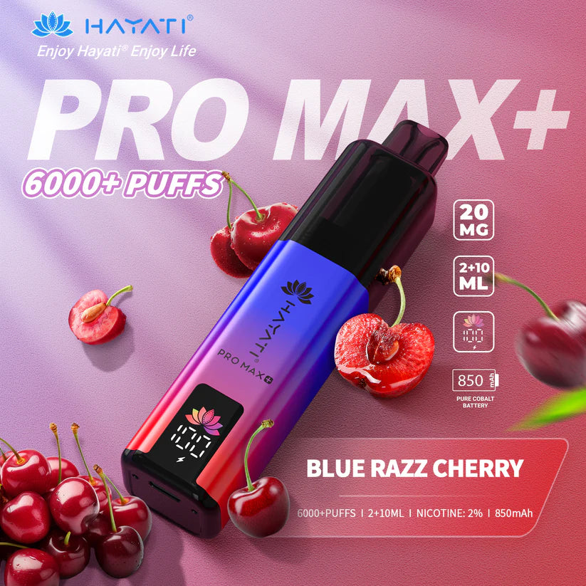 Hayati Pro Max+ 6000 Puffs - Long Lasting Disposable Vape UK
