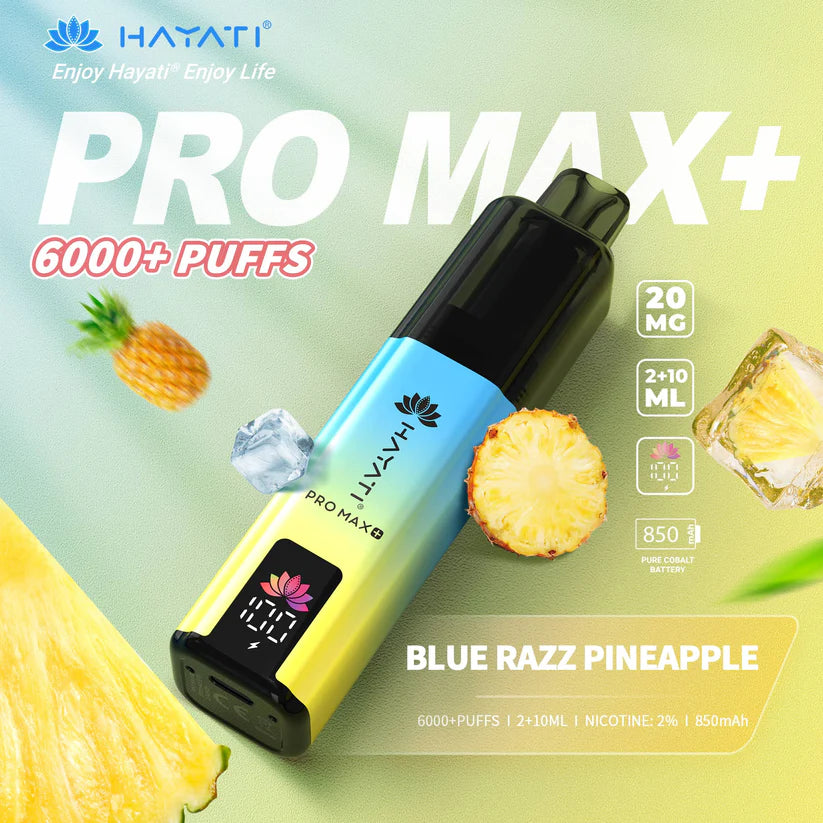 Hayati Pro Max+ 6000 Puffs - Long Lasting Disposable Vape UK