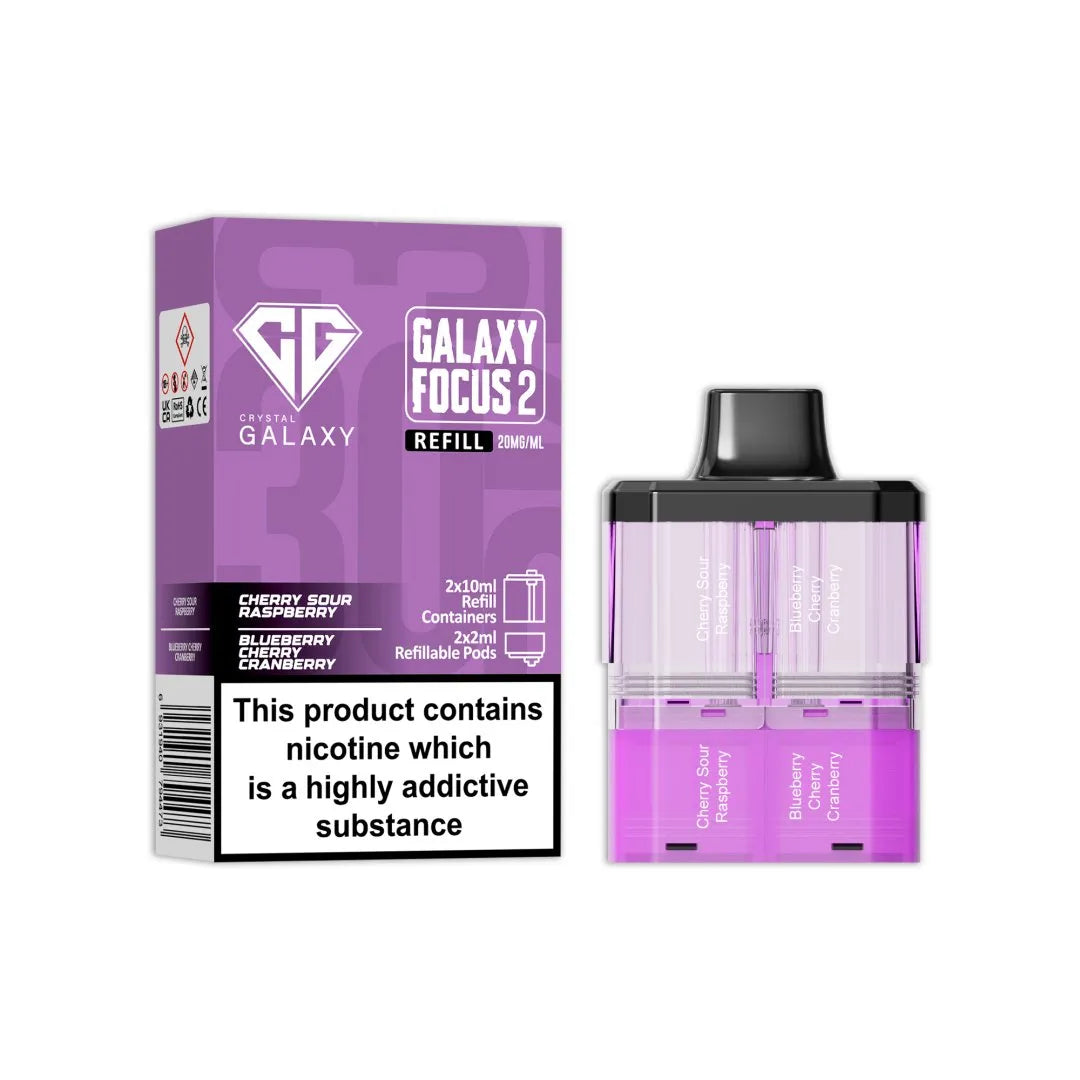 Crystal Galaxy Focus 2 Replacement PODS - 30K Puffs