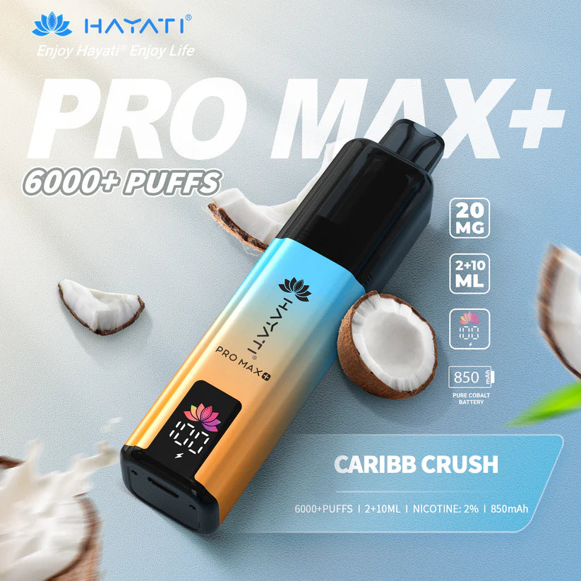 Hayati Pro Max+ 6000 Puffs - Long Lasting Disposable Vape UK