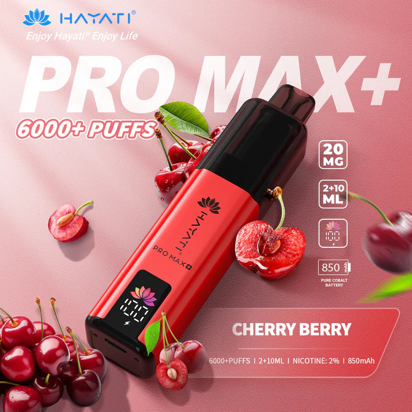 Hayati Pro Max+ 6000 Puffs - Long Lasting Disposable Vape UK