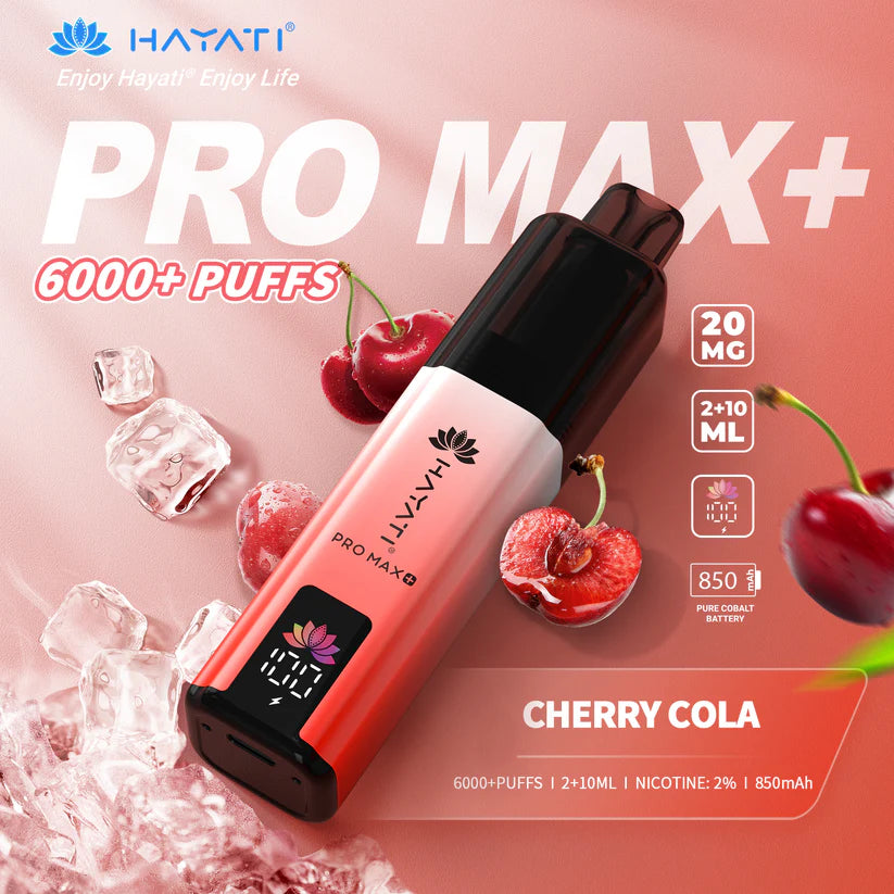 Hayati Pro Max+ 6000 Puffs - Long Lasting Disposable Vape UK