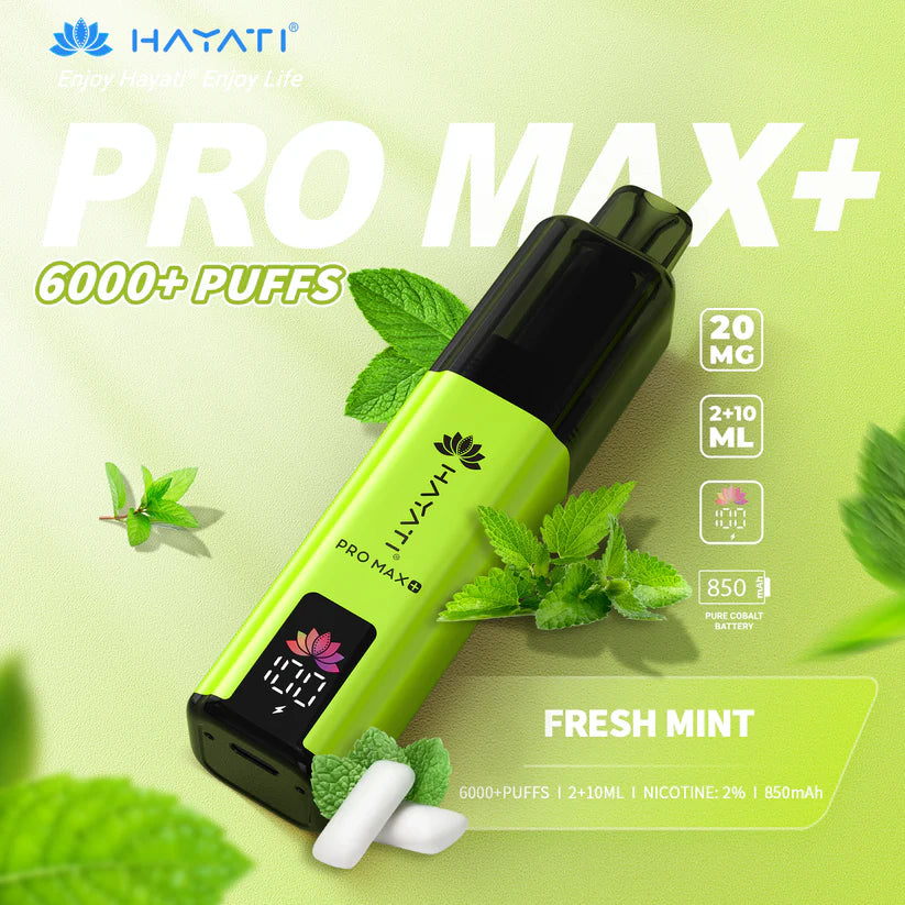 Hayati Pro Max+ 6000 Puffs - Long Lasting Disposable Vape UK