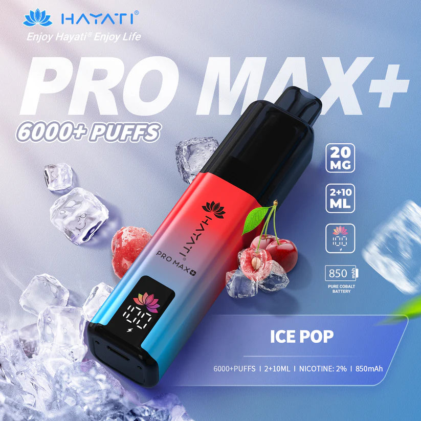 Hayati Pro Max+ 6000 Puffs - Long Lasting Disposable Vape UK