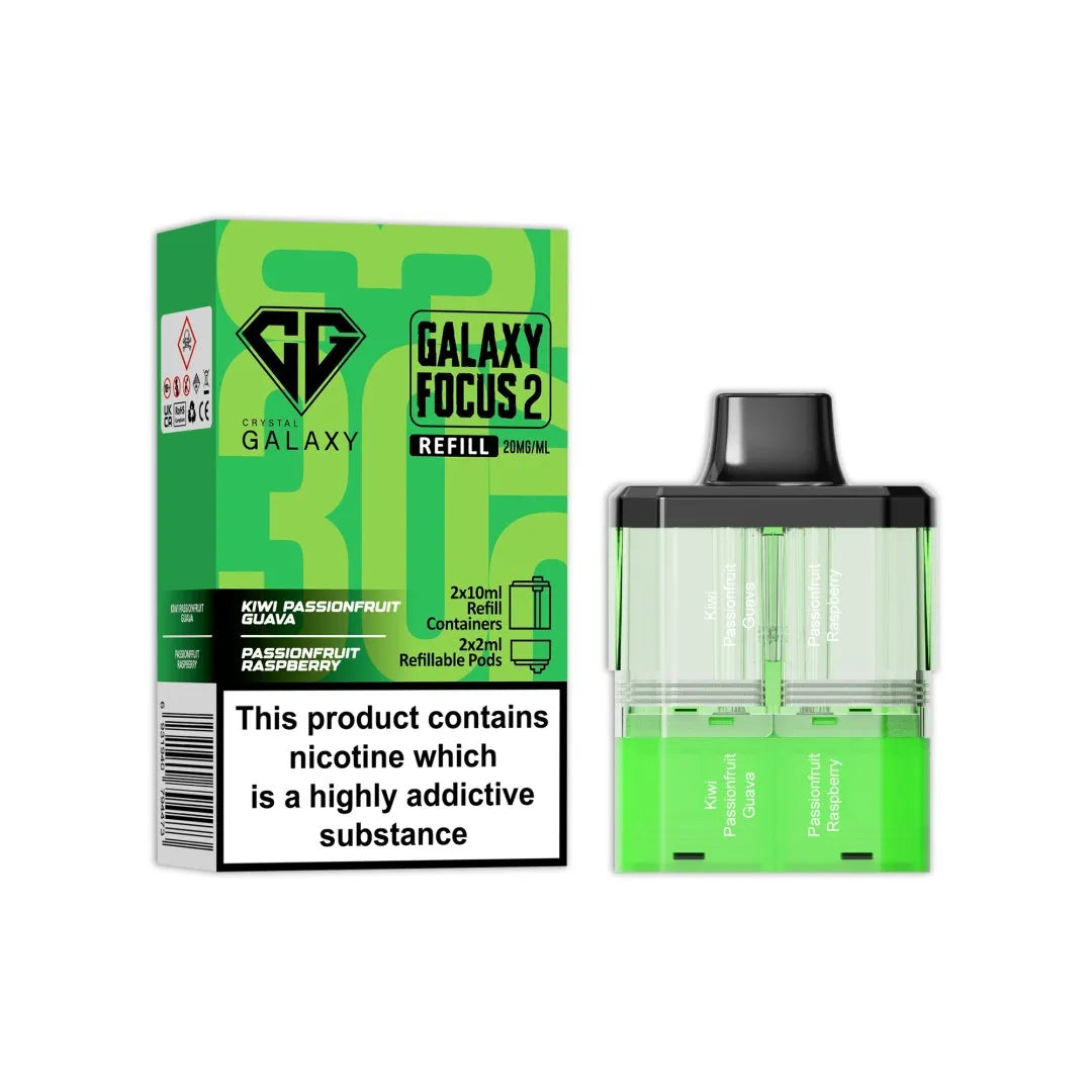 Crystal Galaxy Focus 2 Replacement PODS - 30K Puffs