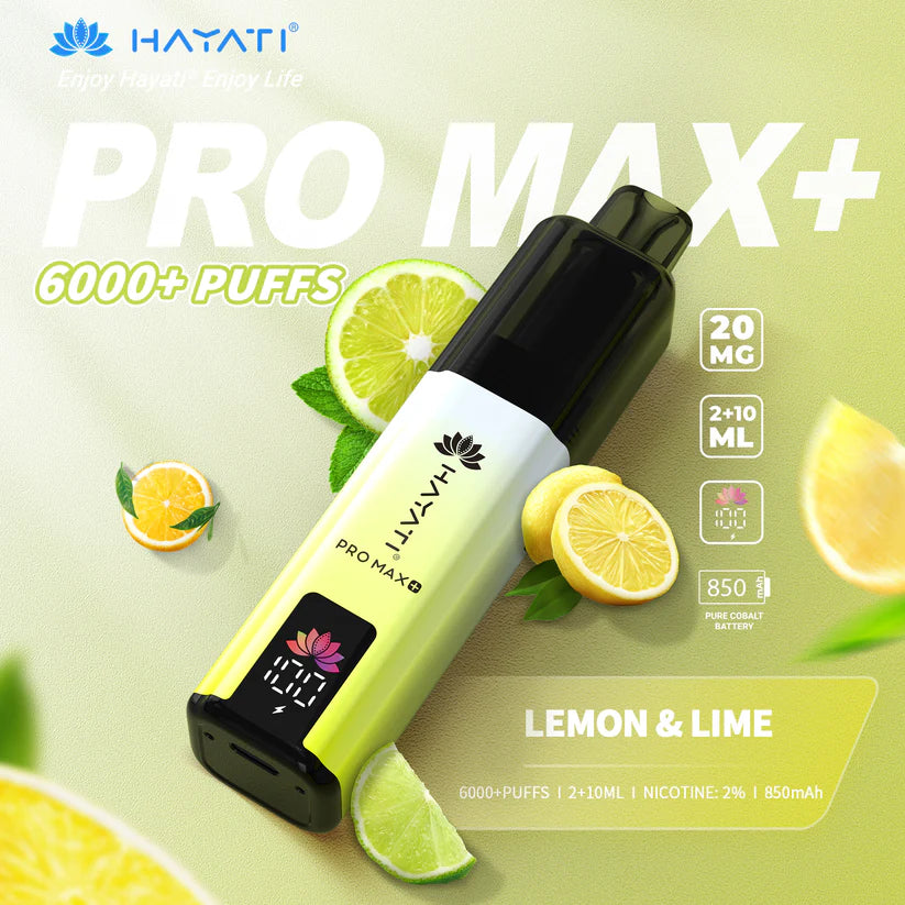 Hayati Pro Max+ 6000 Puffs - Long Lasting Disposable Vape UK