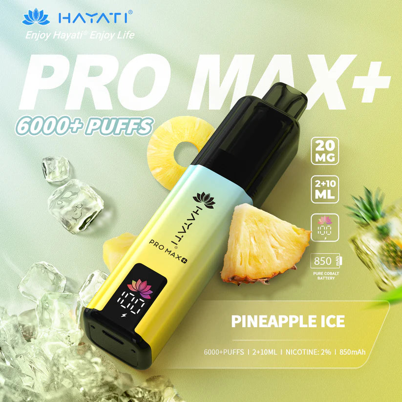 Hayati Pro Max+ 6000 Puffs - Long Lasting Disposable Vape UK
