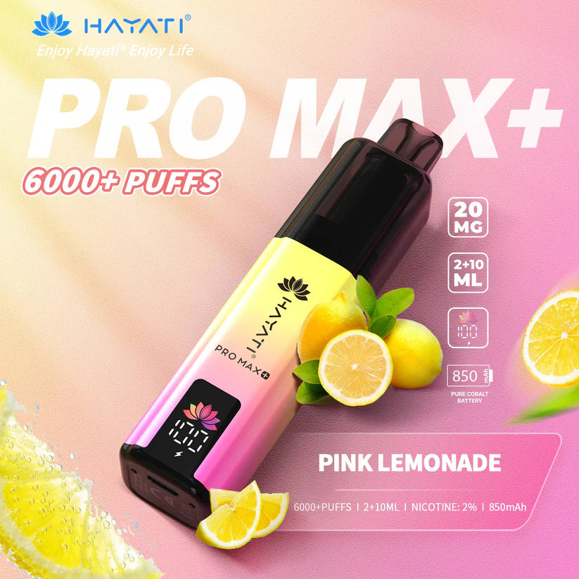 Hayati Pro Max+ 6000 Puffs - Long Lasting Disposable Vape UK
