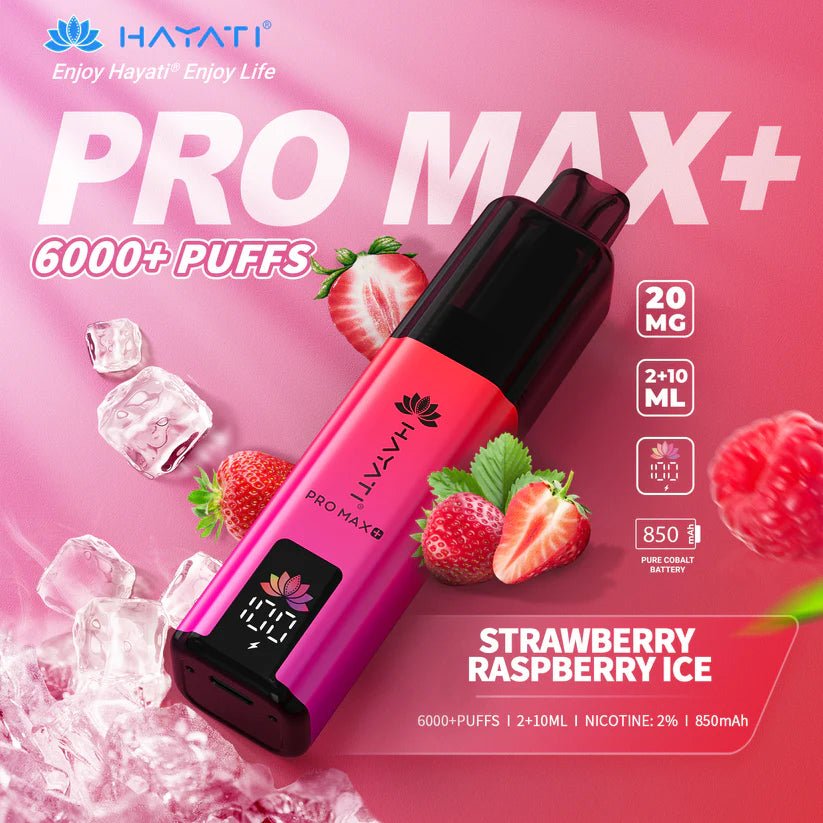 Hayati Pro Max+ 6000 Puffs - Long Lasting Disposable Vape UK