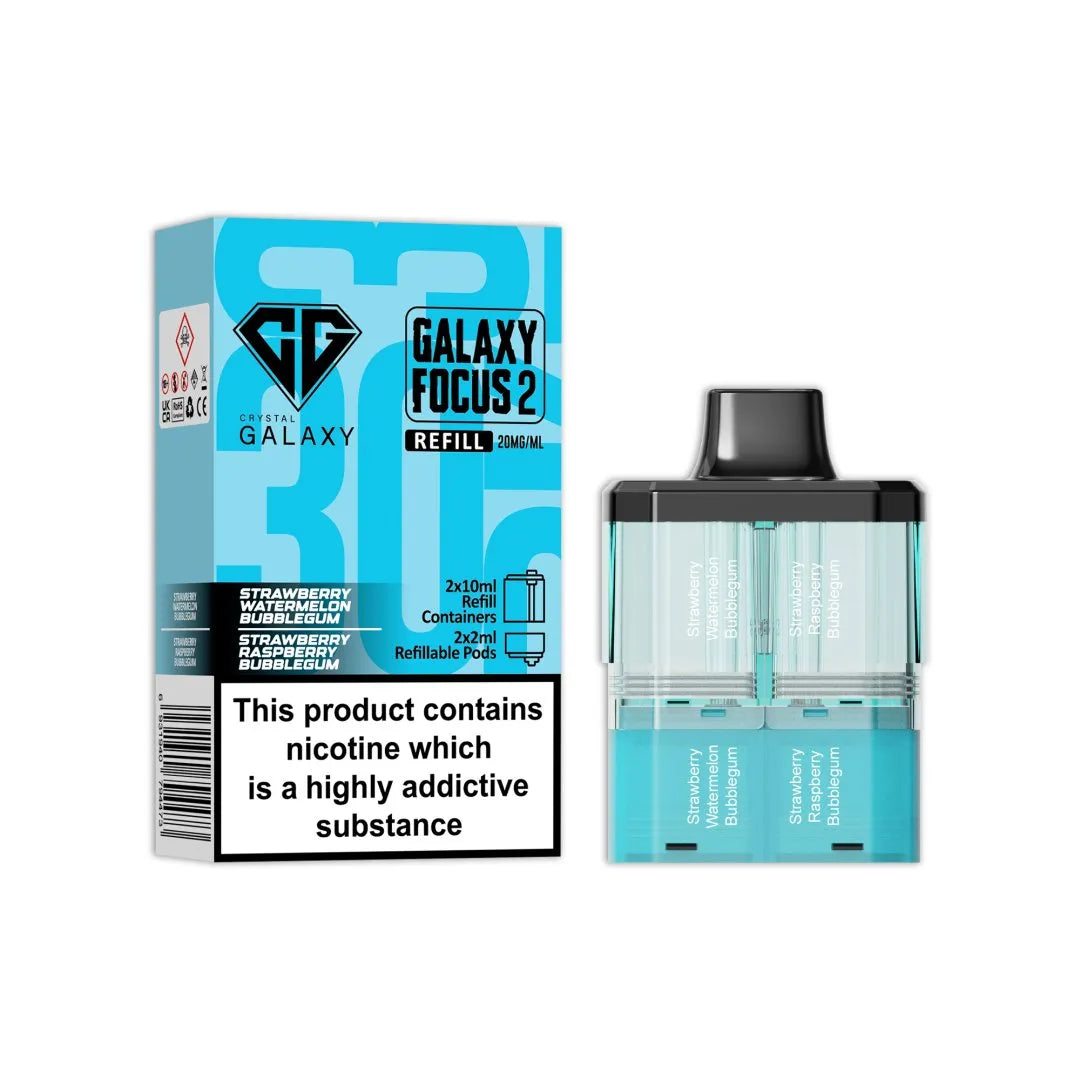 Crystal Galaxy Focus 2 Replacement PODS - 30K Puffs