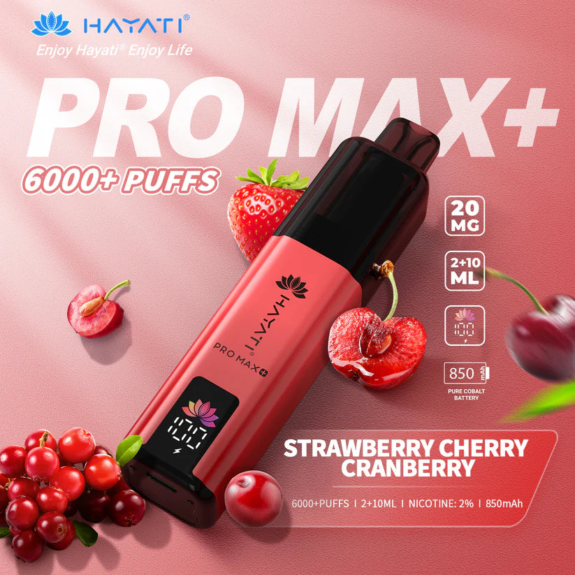 Hayati Pro Max+ 6000 Puffs - Long Lasting Disposable Vape UK
