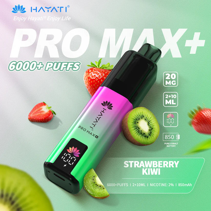 Hayati Pro Max+ 6000 Puffs - Long Lasting Disposable Vape UK